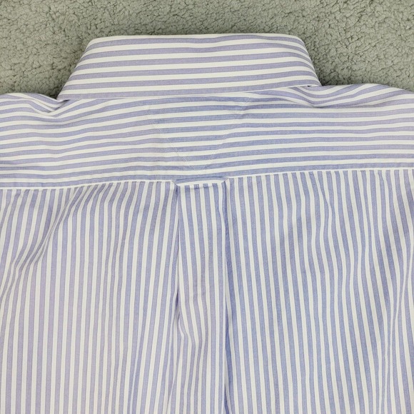 Tommy Hilfiger Shirt Mens XL 17.5 34/35 White Purple Striped Button Down - Picture 7 of 11